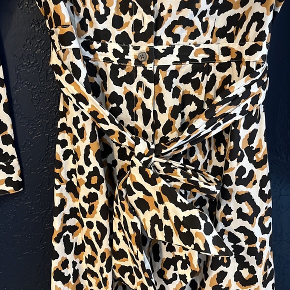 Jcrew leopard print dress. Size 6. - Picture 2 of 8